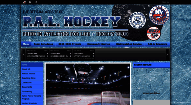 palicehockey.com
