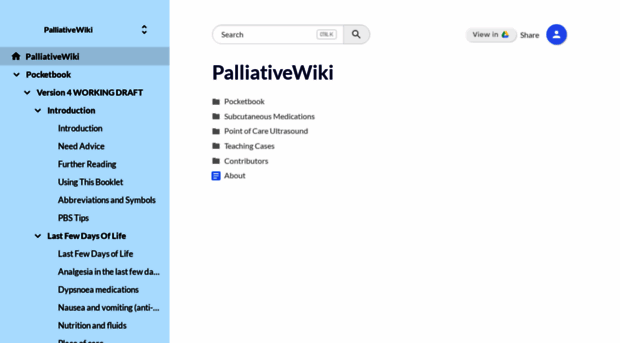 palliativewiki.com