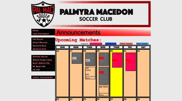 palmacsoccer.net