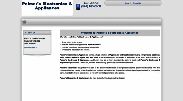 palmerselectronicsandappliances-gladehill-va.brandsdirect.com