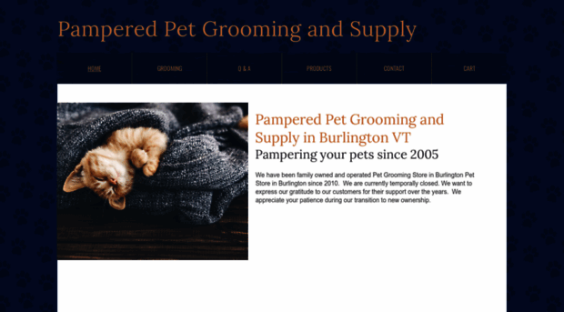 pamperedpetvt.com