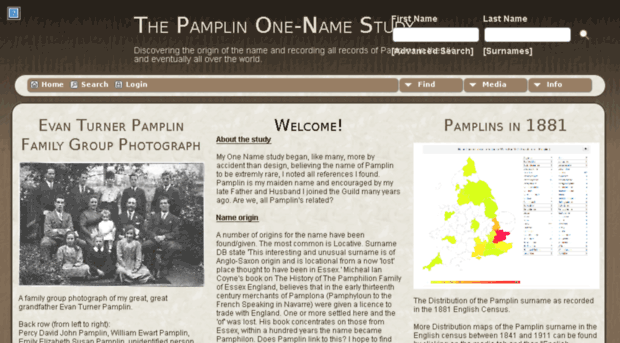 pamplin.one-name.net