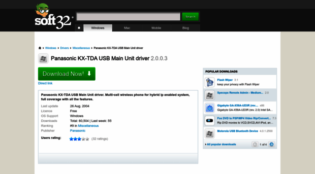 panasonic-kx-tda-usb-main-unit-driver.soft32.com