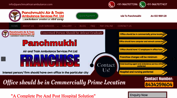 panchmukhiairambulance.com