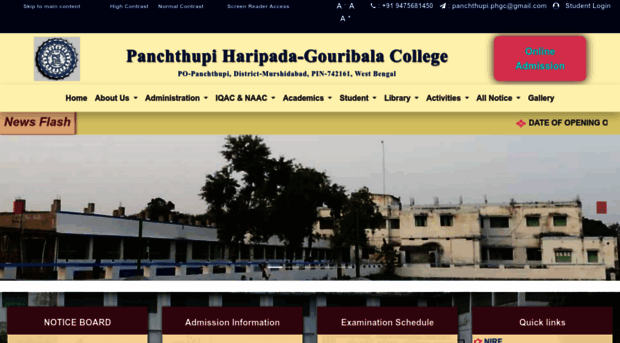 panchthupihgcollege.in