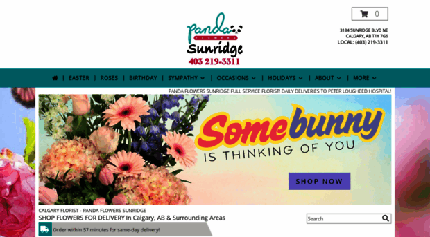 pandaflowerssunridge.com