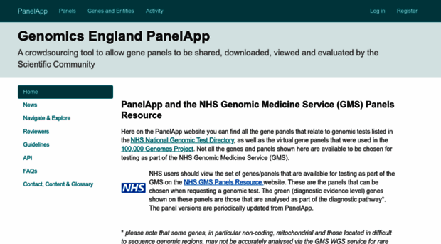 panelapp.genomicsengland.co.uk