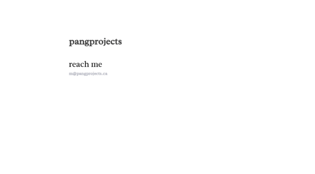 pangprojects.ca