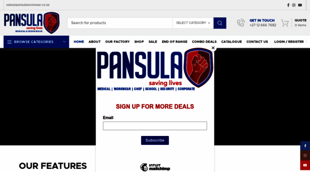 pansulaworkwear.com