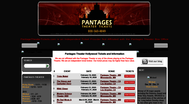 pantagestheatertickets.com