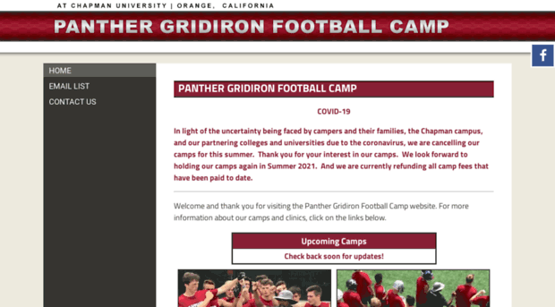 panthergridironfootballcamp.com