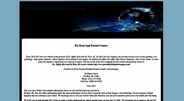 paoralandfacialcenter.com