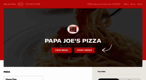 papajoespizzamenu.com