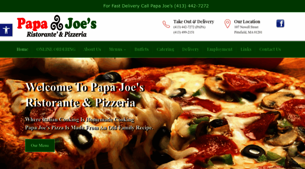 papajoesristorante.com