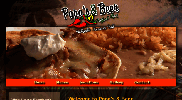 papasandbeermexican.com