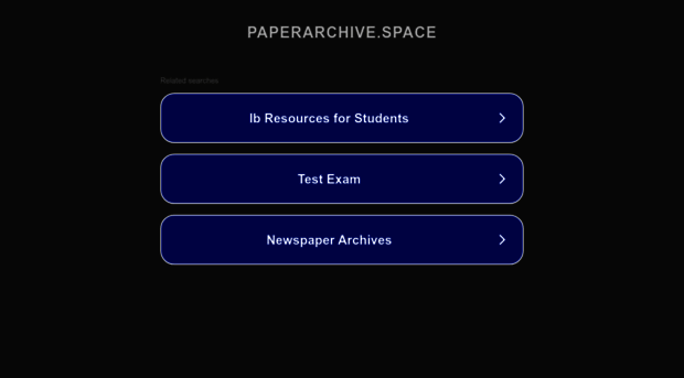 paperarchive.space