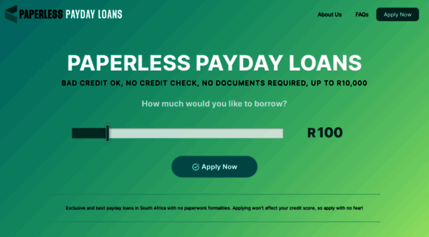 paperlesspaydayloans.co.za