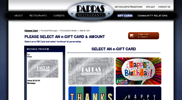 pappasstore.wgiftcard.com