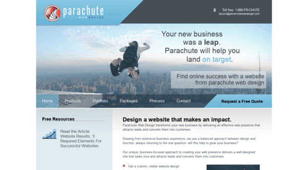 parachutewebdesign.com