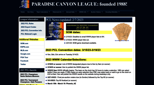 paradisecanyonleague.com