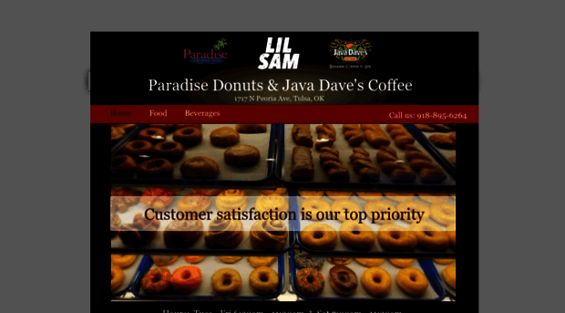 paradisedonutsandjavadavescoffee.com