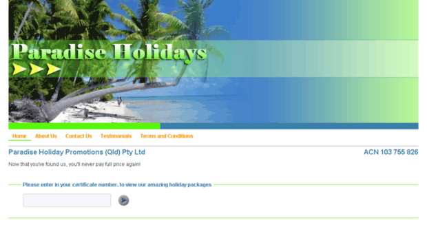 paradiseholidaypromotions.com.au