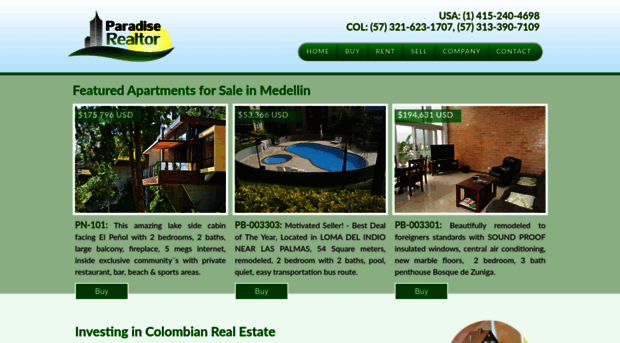 paradiserealtymedellin.com