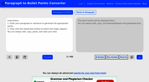 paragraphbulletpointsconverter.com