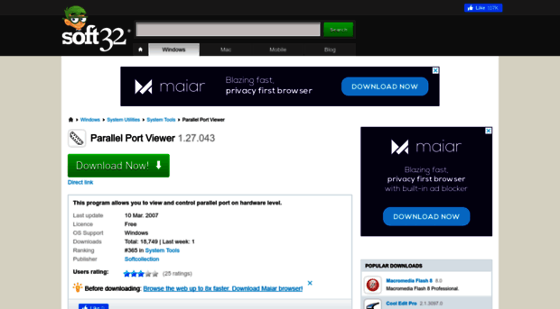 parallel-port-viewer.soft32.com