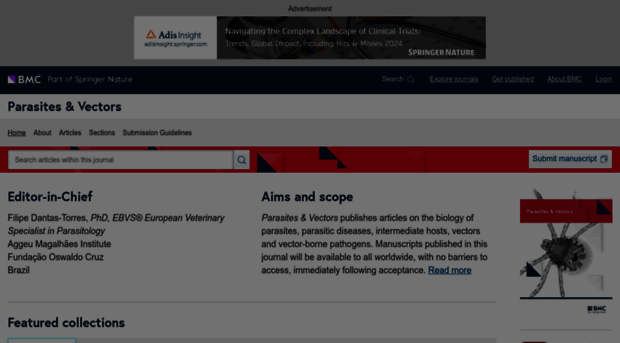 parasitesandvectors.biomedcentral.com