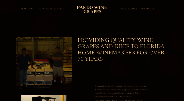 pardowinegrapes.com