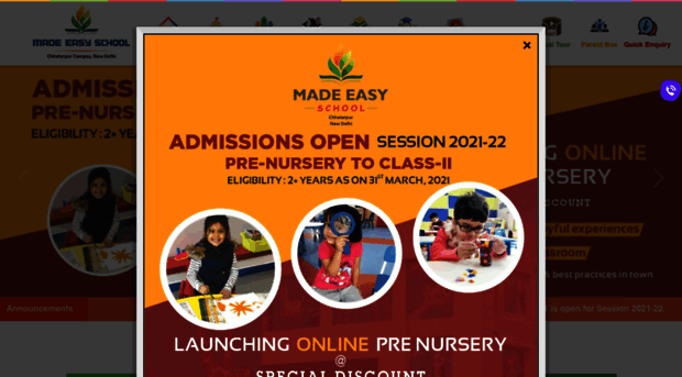 parentlogin.madeeasypreschool.in