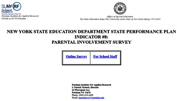 parentsurvey.potsdam.edu
