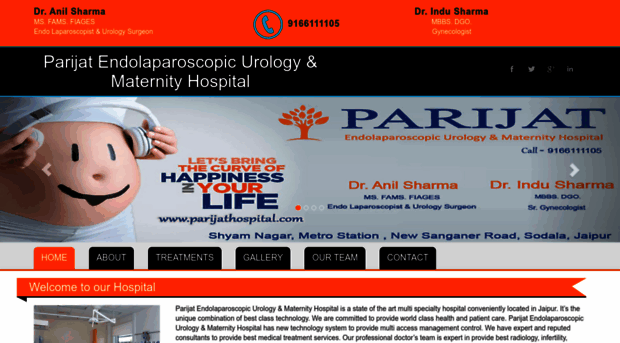 parijathospital.com