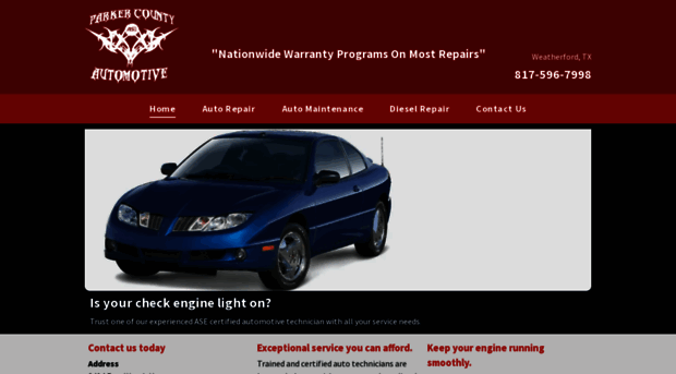 parkercountyautorepair.com