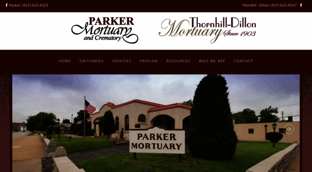 parkermortuary.com