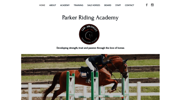 parkerridingacademy.com