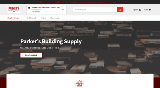 parkersbuildingsupply.com