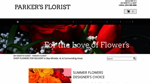 parkersfloristbayminette.com