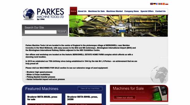 parkesmachinetools.co.uk