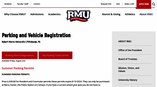 parking.rmu.edu