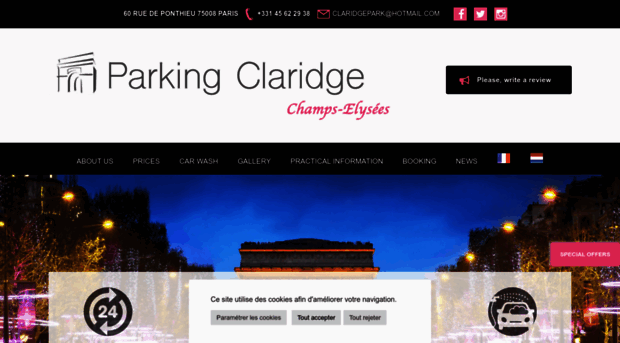 parkingclaridgeparis.com