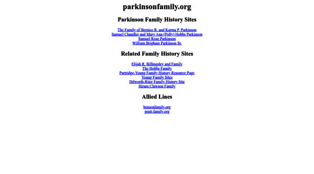 parkinsonfamily.org