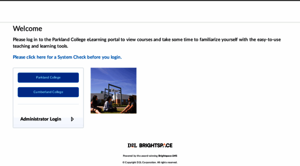 parklandcollege.desire2learn.com