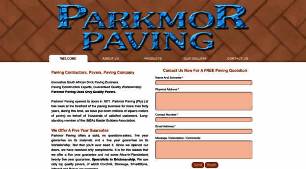 parkmorpaving.co.za