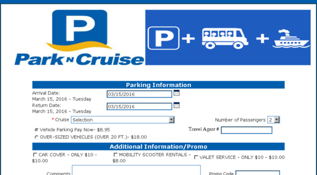 parkncruise.chelseareservations.com