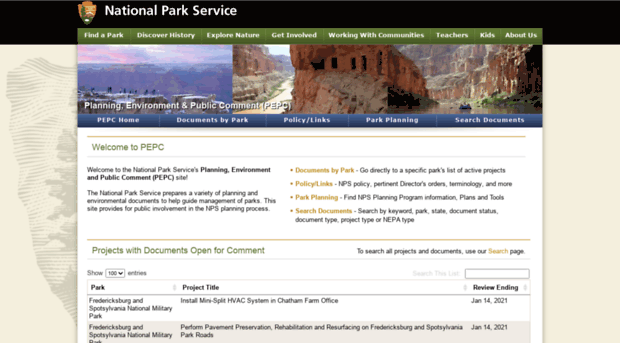 parkplanning.nps.gov