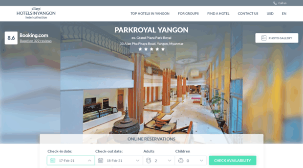 parkroyal.hotelsinyangon.com