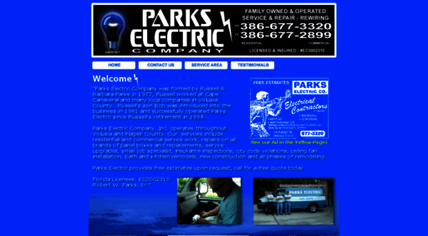 parkselectriccompany.com