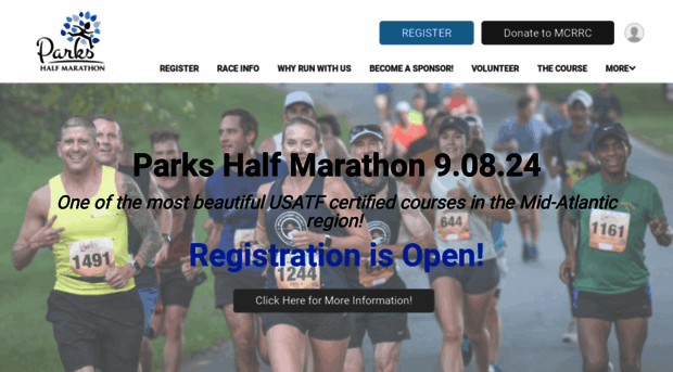 parkshalfmarathon.com